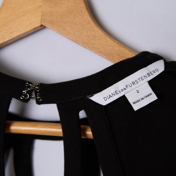 Diane von Furstenberg black sheath dress Amy - Picture 2 of 11